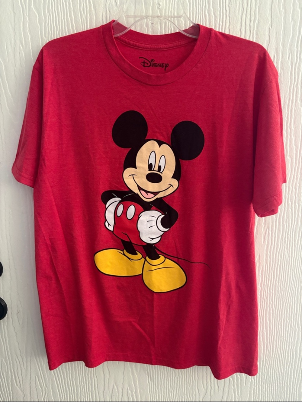 Disney Red Adult Large Mickey Mouse Graphic Tee